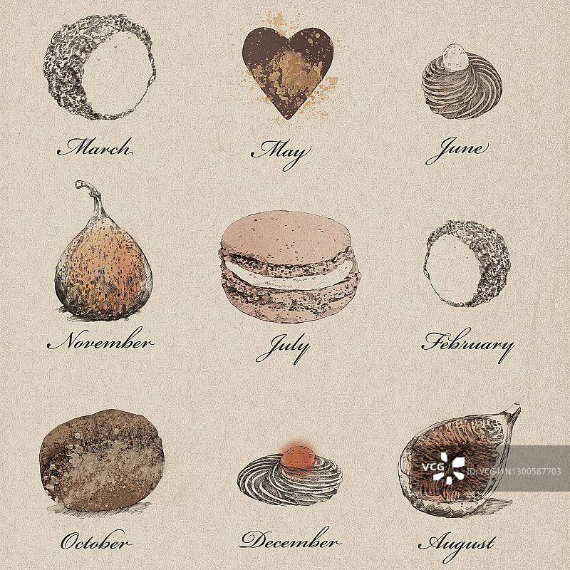 糖果素描图片素材