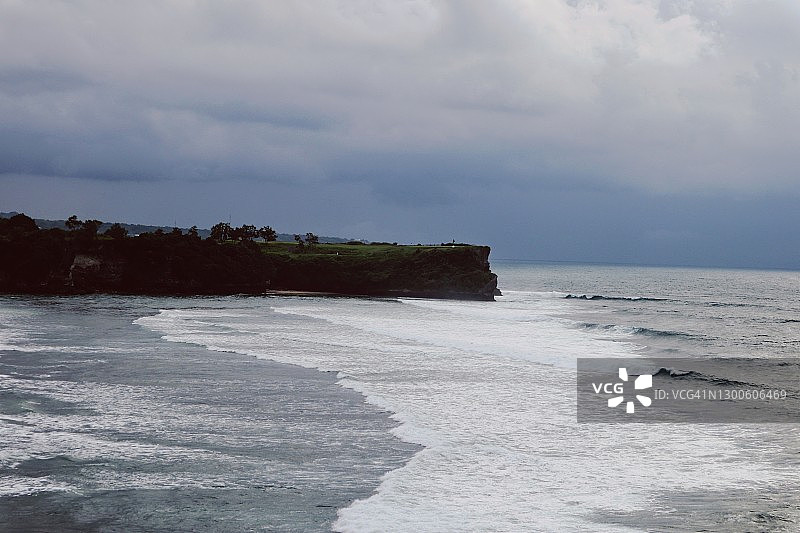 乌鲁瓦图海滩鸟瞰图图片素材