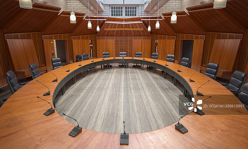 现代会议室圆桌图片素材