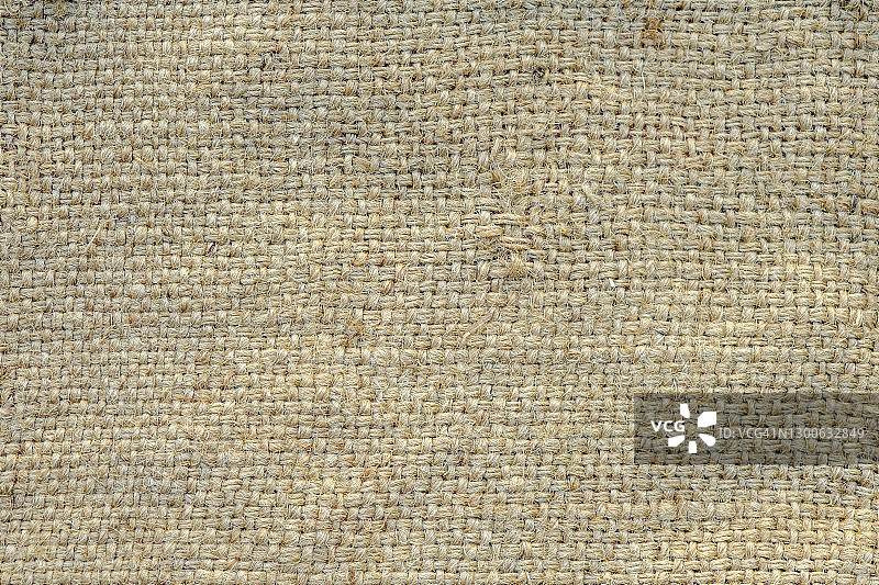 天然亚麻原色粗麻纹理背景全画幅照片图片素材