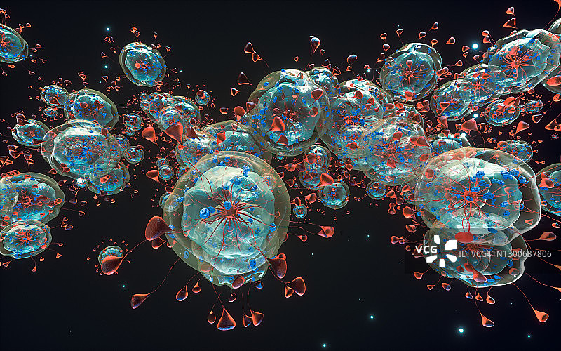 冠状病毒结构图片素材