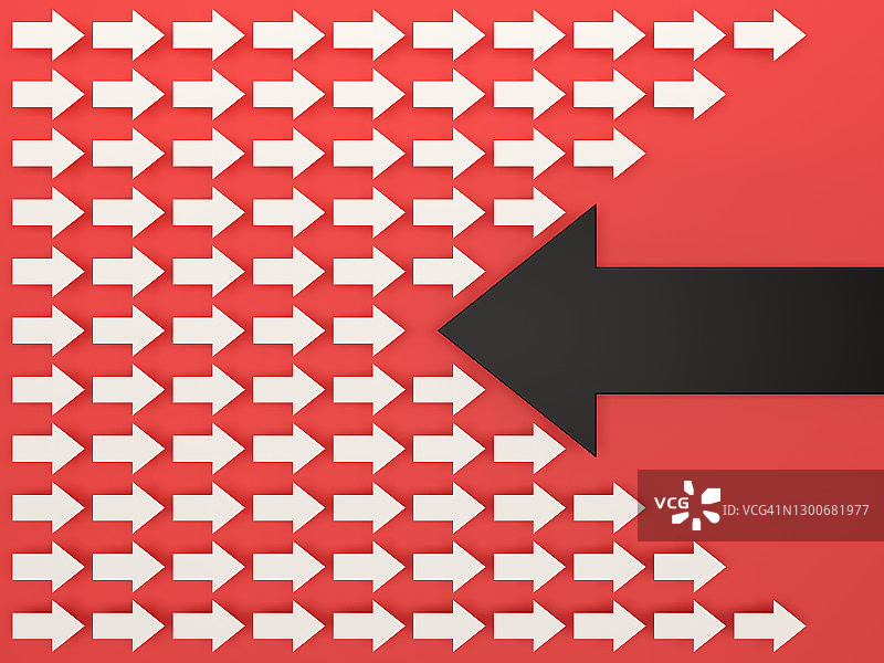 在人群中脱颖而出，个性概念图片素材