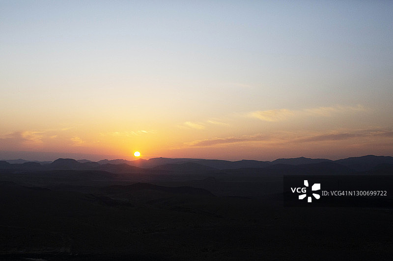 以色列拉蒙火山口图片素材