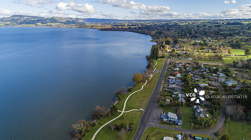 新西兰航拍景观图片素材