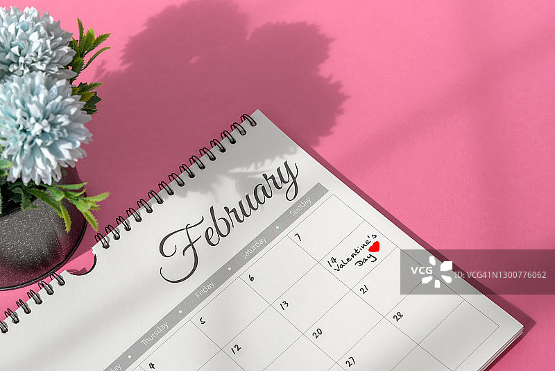 情人节日历图片素材