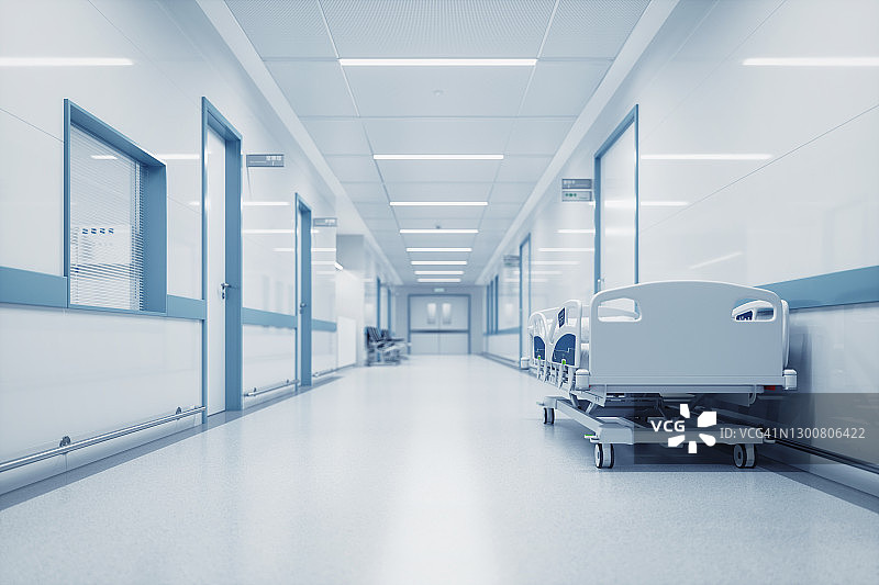现代医院走廊图片素材