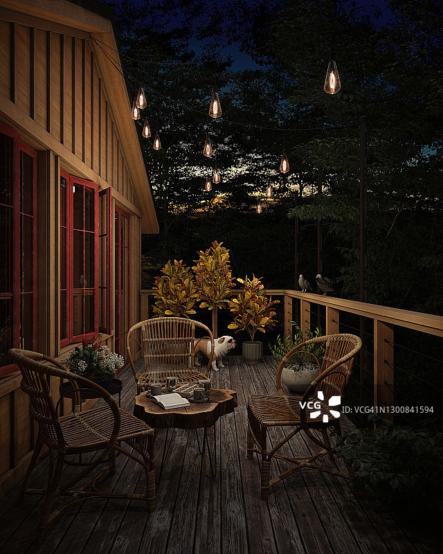 舒适的阳台图片素材