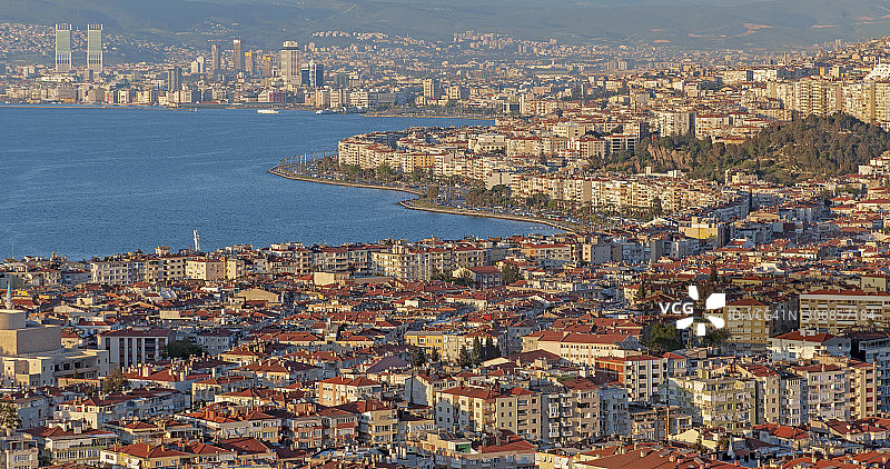 土耳其伊兹密尔城市鸟瞰图图片素材