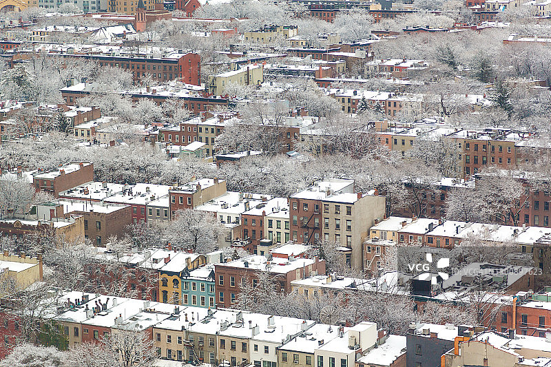 布鲁克林雪景图片素材