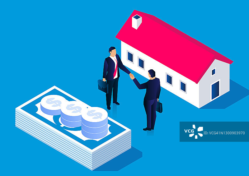 房屋购买与交易、商业地产与住房贷款图片素材