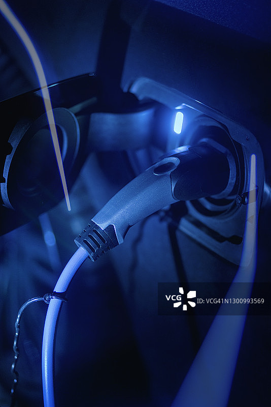 电动汽车充电图片素材