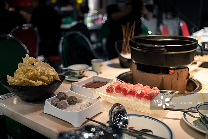 海鲜火锅特写图片素材