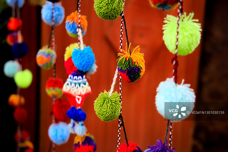 秘鲁库斯科的纪念品和工艺品图片素材