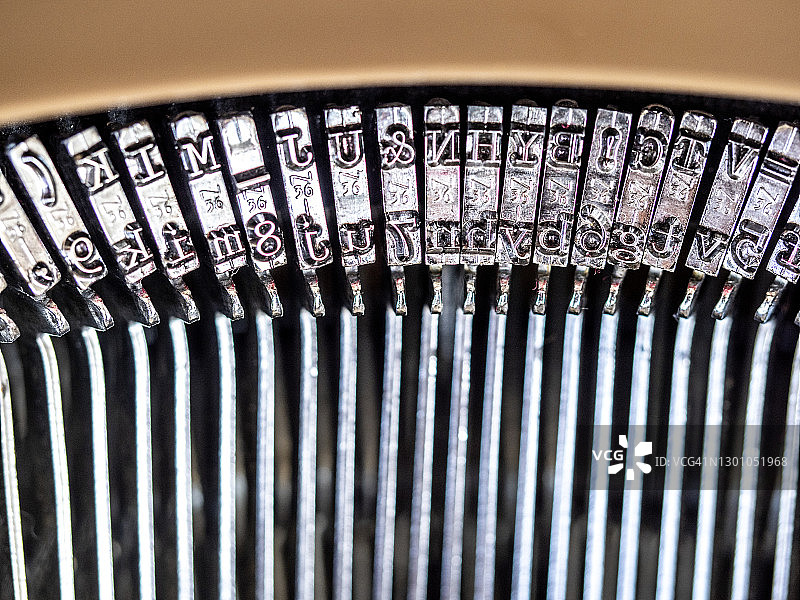 复古打字机信头图片素材