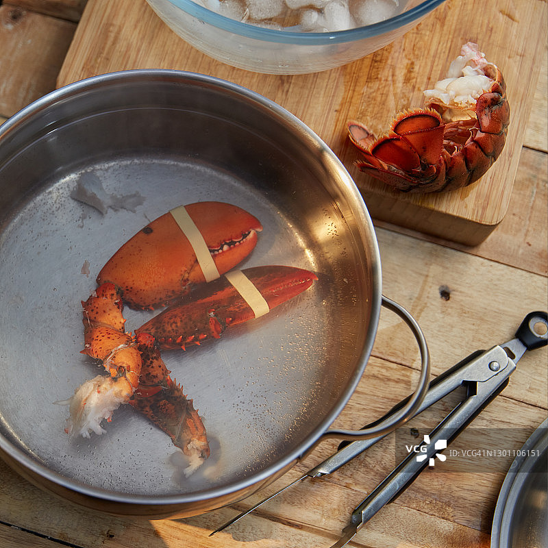 焯水龙虾图片素材