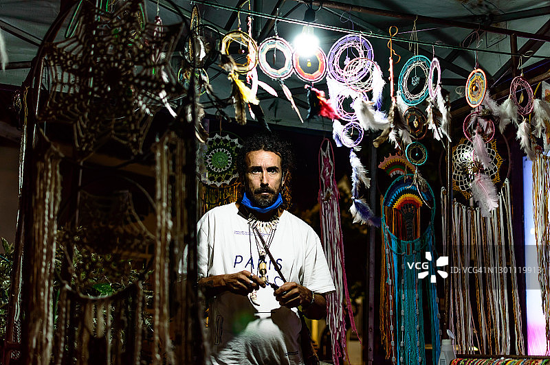 弗洛里亚诺波利斯集市上的工匠图片素材