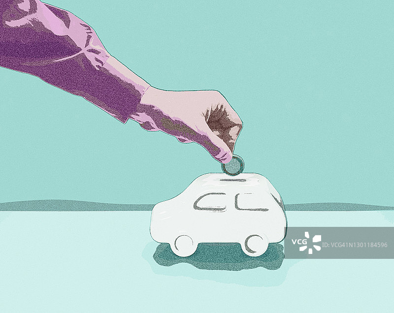 汽车造型储蓄罐图片素材