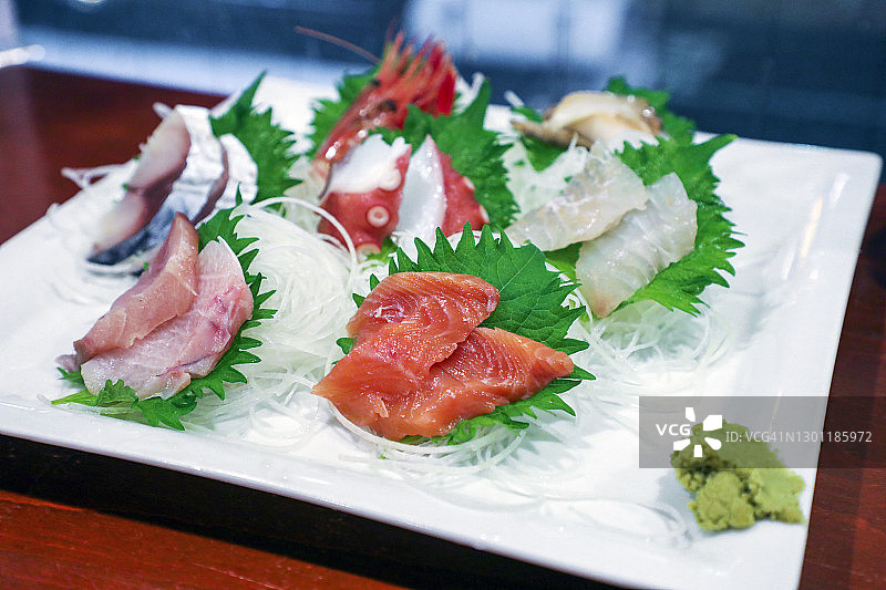 什锦生鱼片图片素材