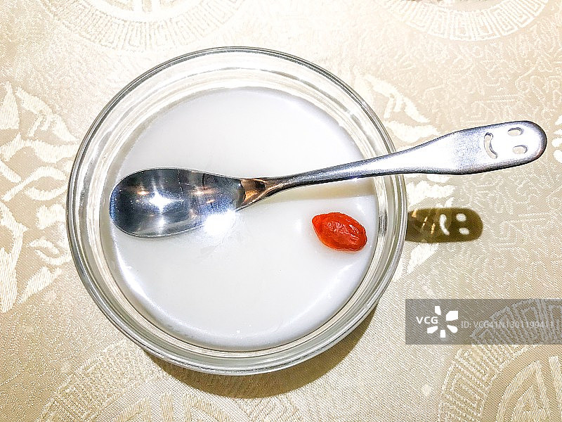 枸杞杏仁冻图片素材