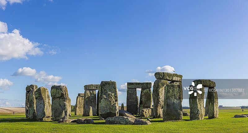 巨石阵,新石器时代宗教信仰遗址,新石器时代石圈,联合国教科文组织世界遗产巨石阵,埃夫伯里和相关遗址,威尔特郡,英国,英国图片素材