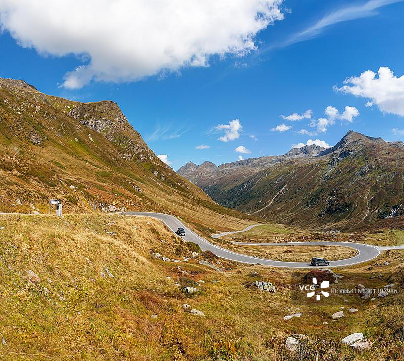 奥地利蒂罗尔州Galtuer,Silvretta Hochalpenstrasse图片素材