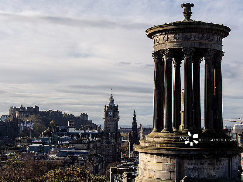 爱丁堡卡尔顿山景色图片素材
