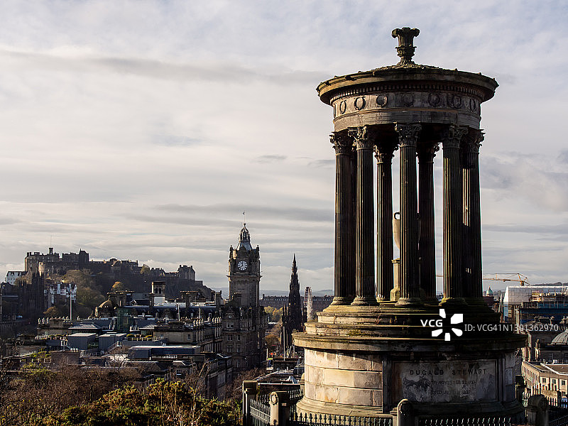 爱丁堡卡尔顿山景色图片素材