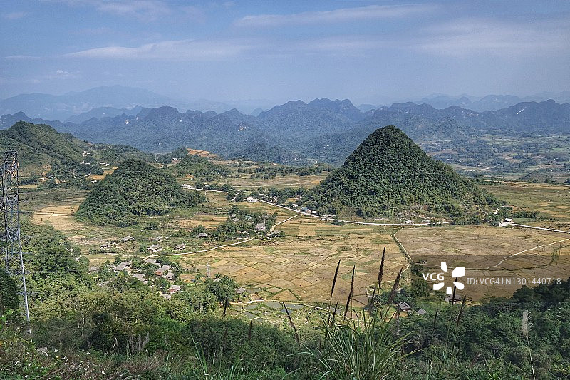 越南北部：梅州地区的喀斯特地貌图片素材