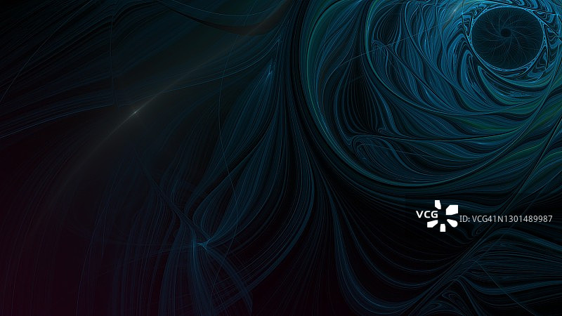 宁静 - 平滑的抽象月光波浪图片素材