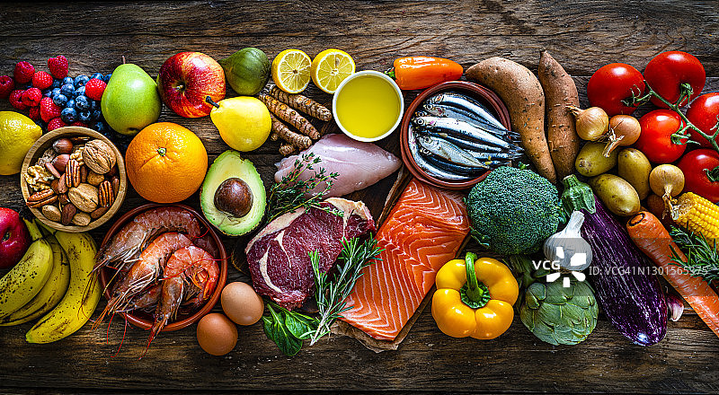 旧石器时代饮食健康食品背景图片素材