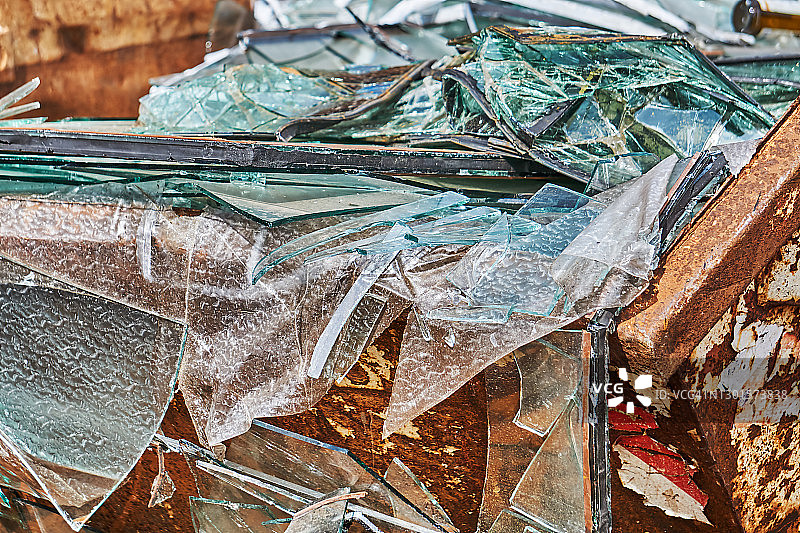 玻璃废料图片素材