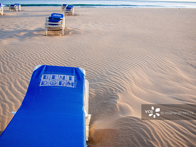 贝尼多姆日光躺椅图片素材