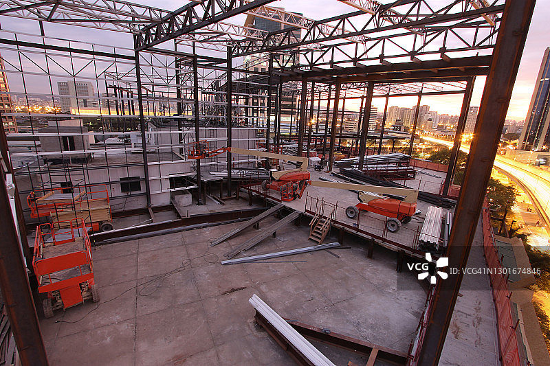 巴西圣保罗的建筑工地景色图片素材