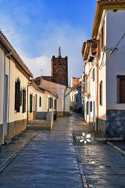 赫雷斯德尔马克斯ado村中心，格拉纳达省，西班牙图片素材