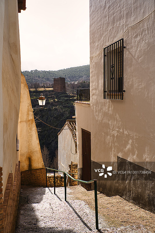 赫雷斯德尔马克斯ado村中心，格拉纳达省，西班牙图片素材