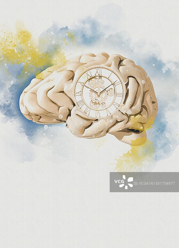 老化概念插画图片素材