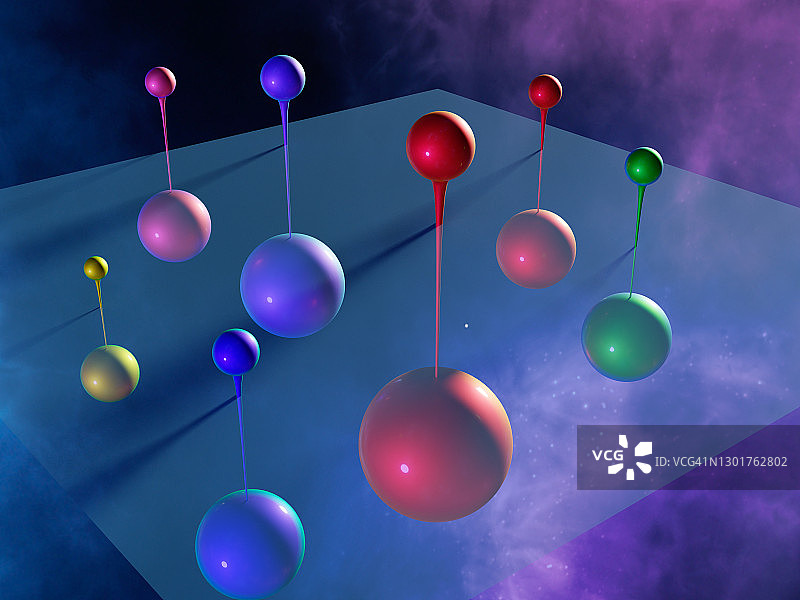 超对称，概念插图图片素材