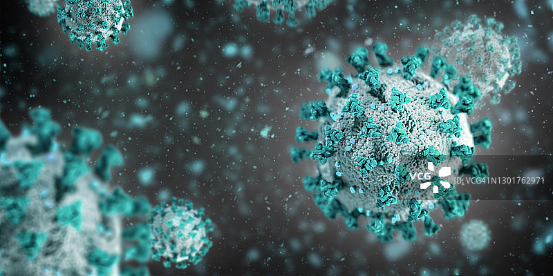 病毒细胞微观背景概念图片素材