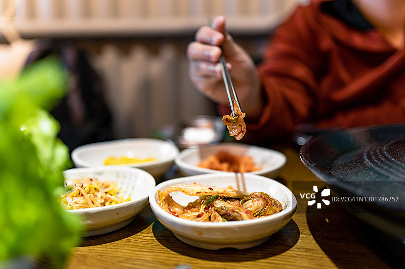 韩式烤肉特写图片素材