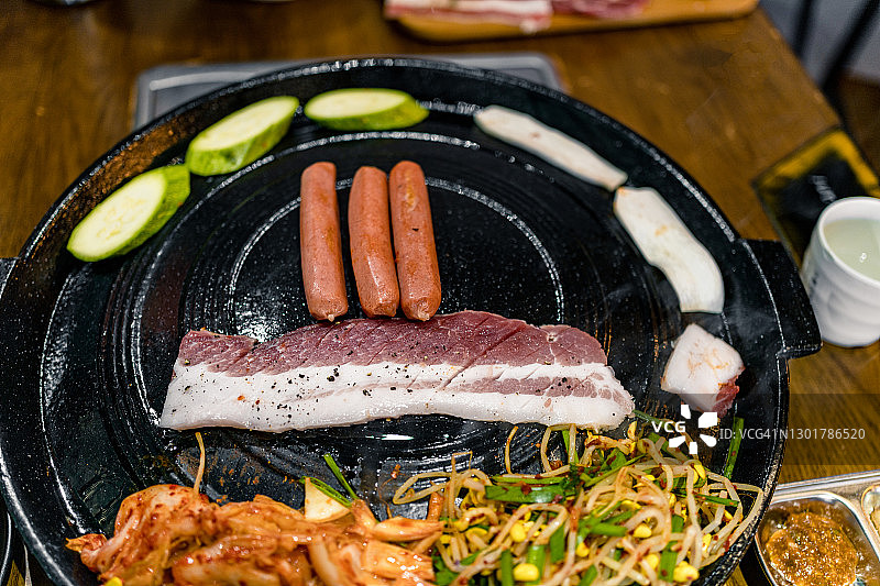 韩式烤肉特写图片素材