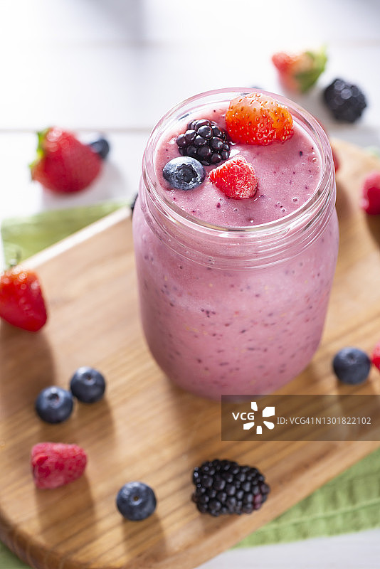 浆果冰沙图片素材