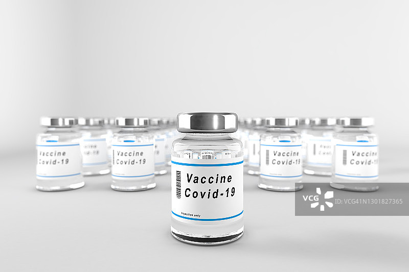 3D渲染：新冠病毒疫苗图片素材