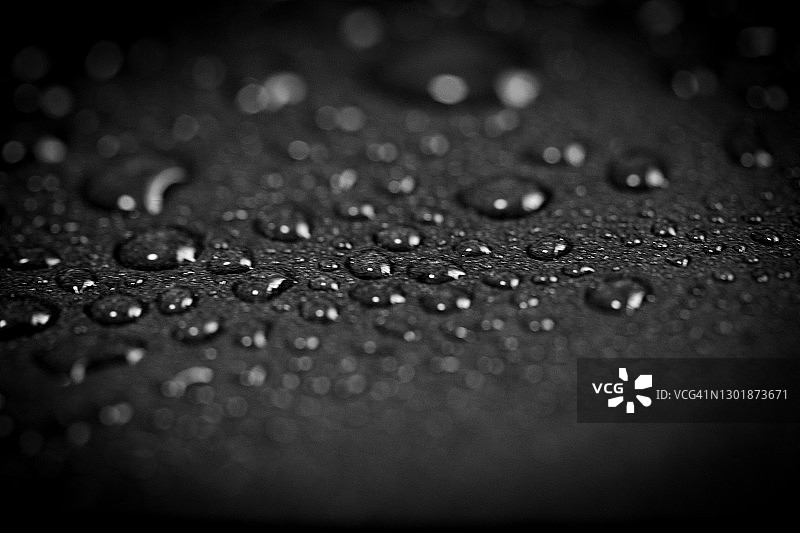 黑纸上的水滴图片素材