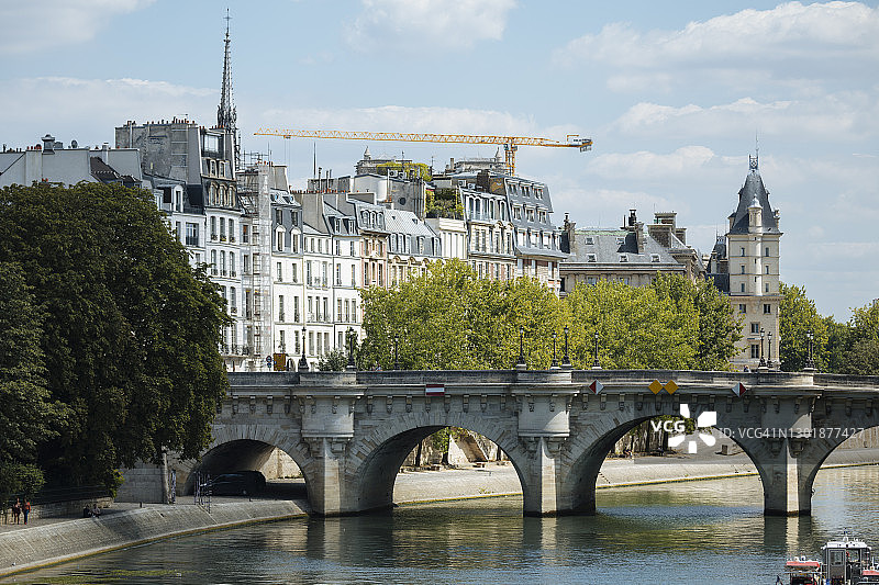 塞纳河，巴黎古监狱，法兰西岛，法国，欧洲图片素材