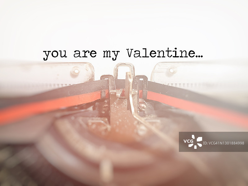 你是我的情人节打字稿图片素材