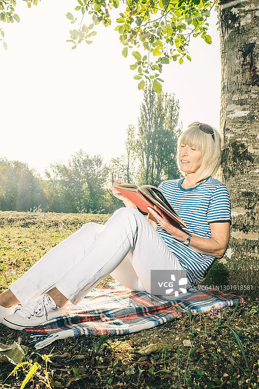 温暖的阳光和一本好书图片素材