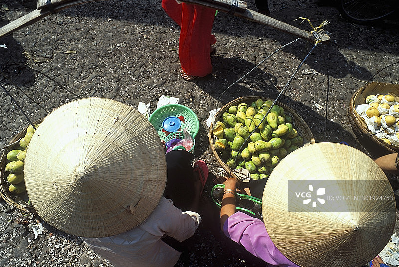 越南胡志明市集市场景图片素材