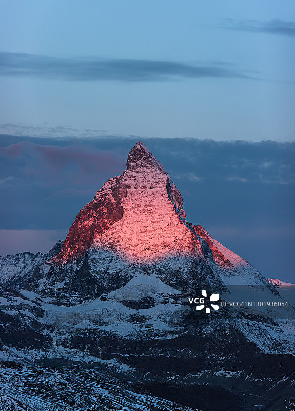 阿尔卑斯山马特宏峰采尔马特图片素材