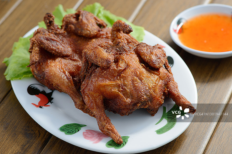 中式烤鸡图片素材