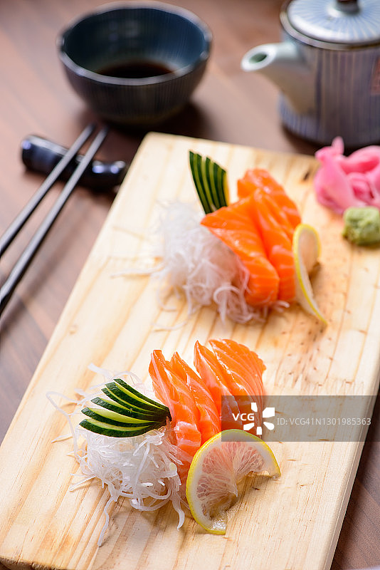 三文鱼刺身图片素材